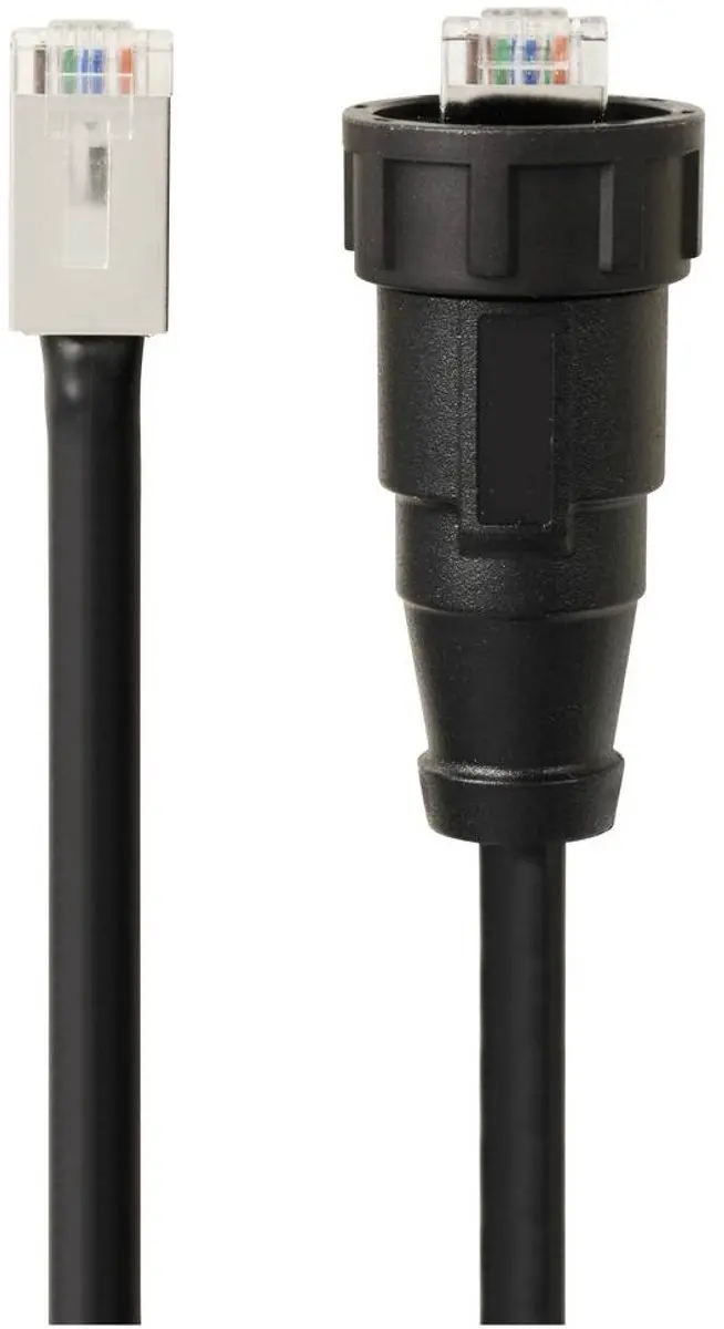 Tru Components TC-E13T-MR6-MCA/NCA-0.5PV-S RJ45-kabel 0,5m - CAT6A - IP67 - Zwart