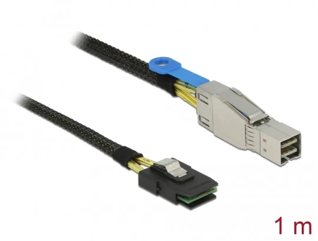 Delock Mini SAS HD SFF-8644 naar SFF-8087 Kabel 1m