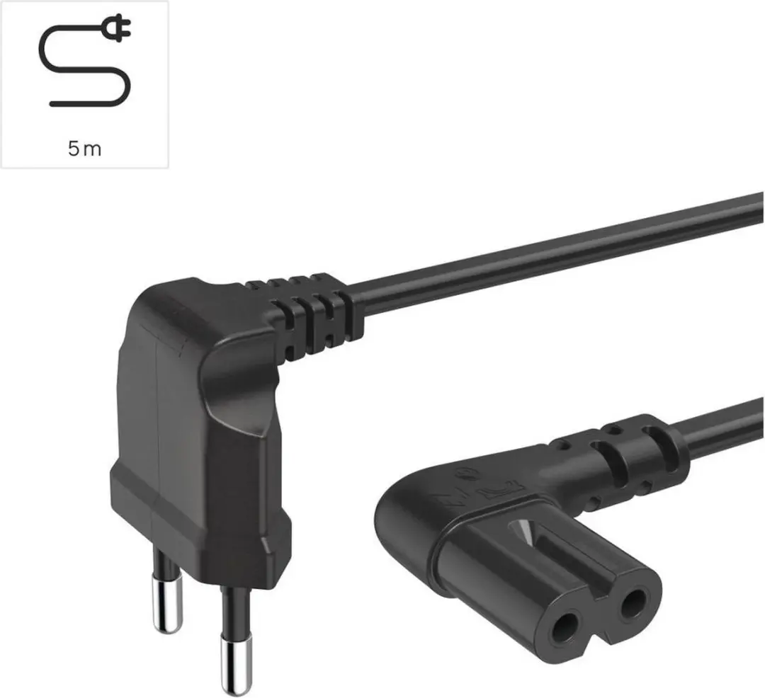 Hama 00223286 Stroomkabel - 5m - Zwart