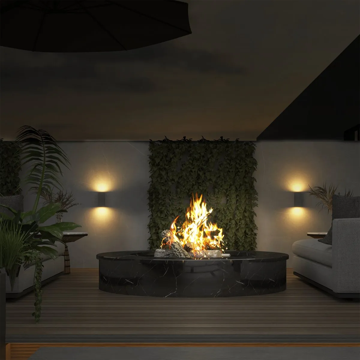 Calex Slimme LED Wandlamp RGBW 2xGU10 - Zwart - afbeelding 6 van 6