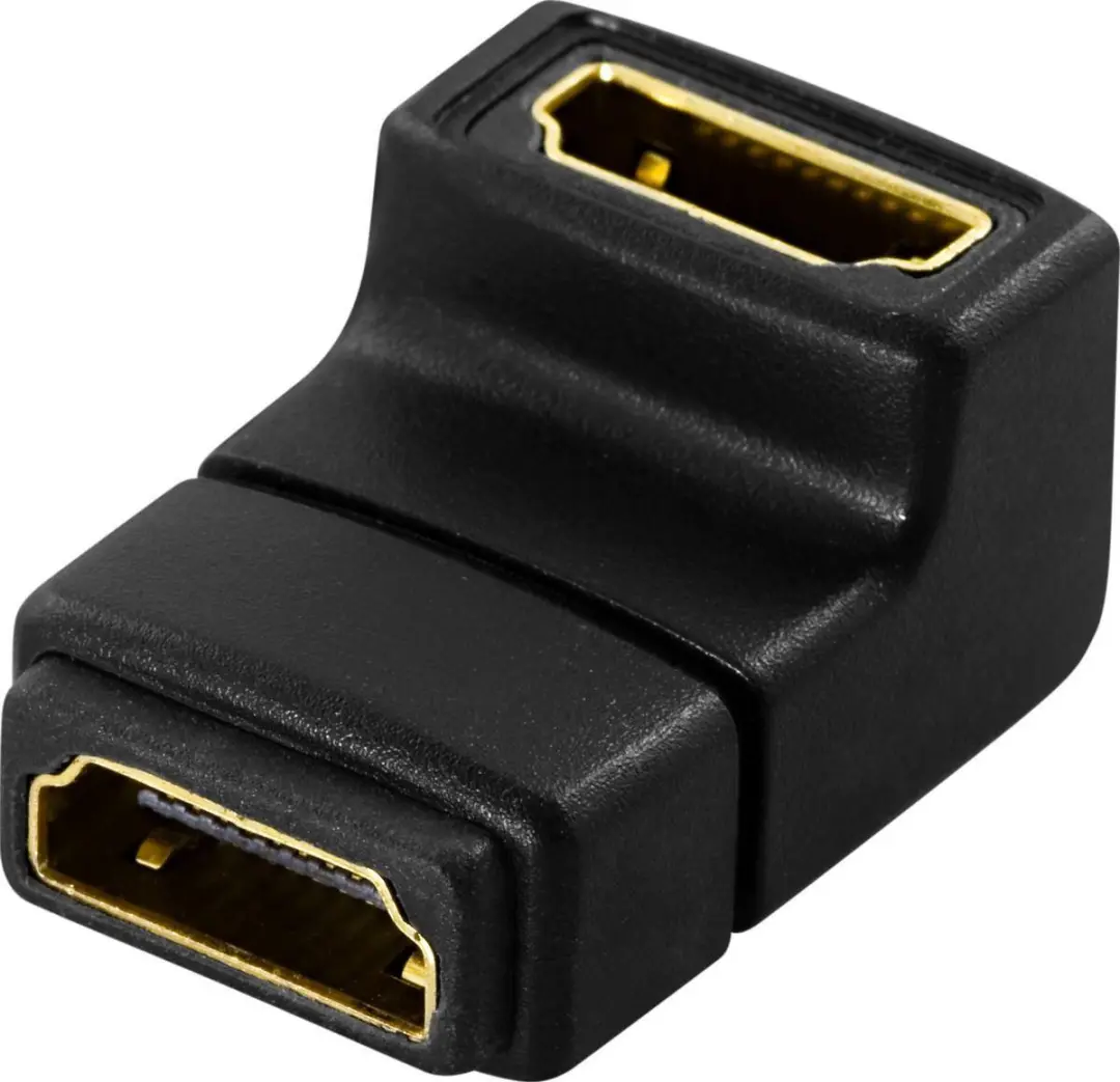 Delock HDMI Adapter 90° Boekje - Zwart
