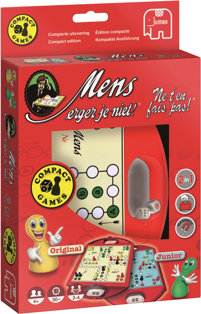 Jumbo Mens Erger Je Niet Reiseditie - reisspel
