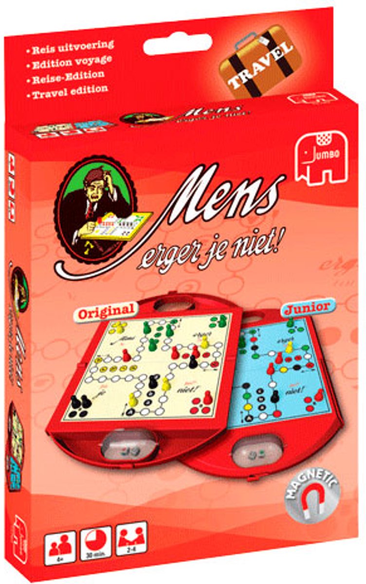 Jumbo Mens Erger Je Niet Reiseditie - reisspel