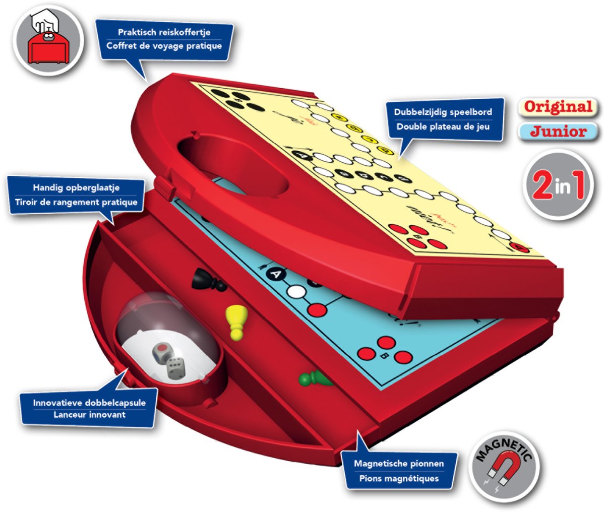 Jumbo Mens Erger Je Niet Reiseditie - reisspel