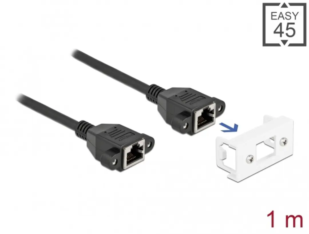 Delock Network Extension Kabel Cat.6A 1m