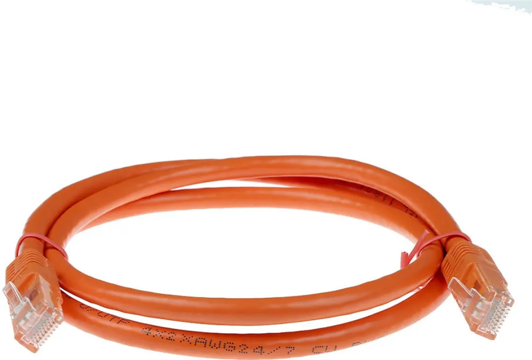ACT IB4302 Oranje U/UTP CAT6A Patchkabel 2m