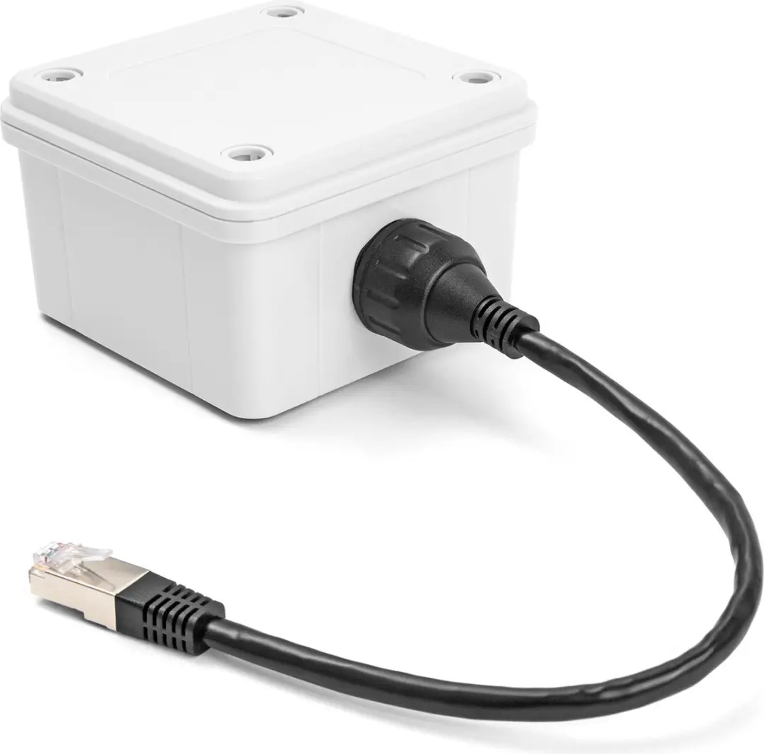 Delock RJ50 Mannelijk-Vrouwelijk Kabel 20cm - IP67 Zwart