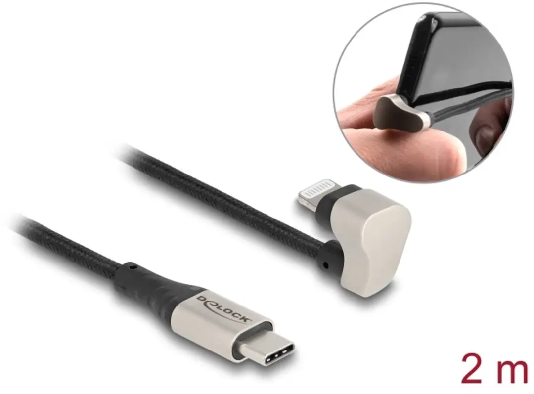 Delock USB-C naar Lightning Kabel 2m