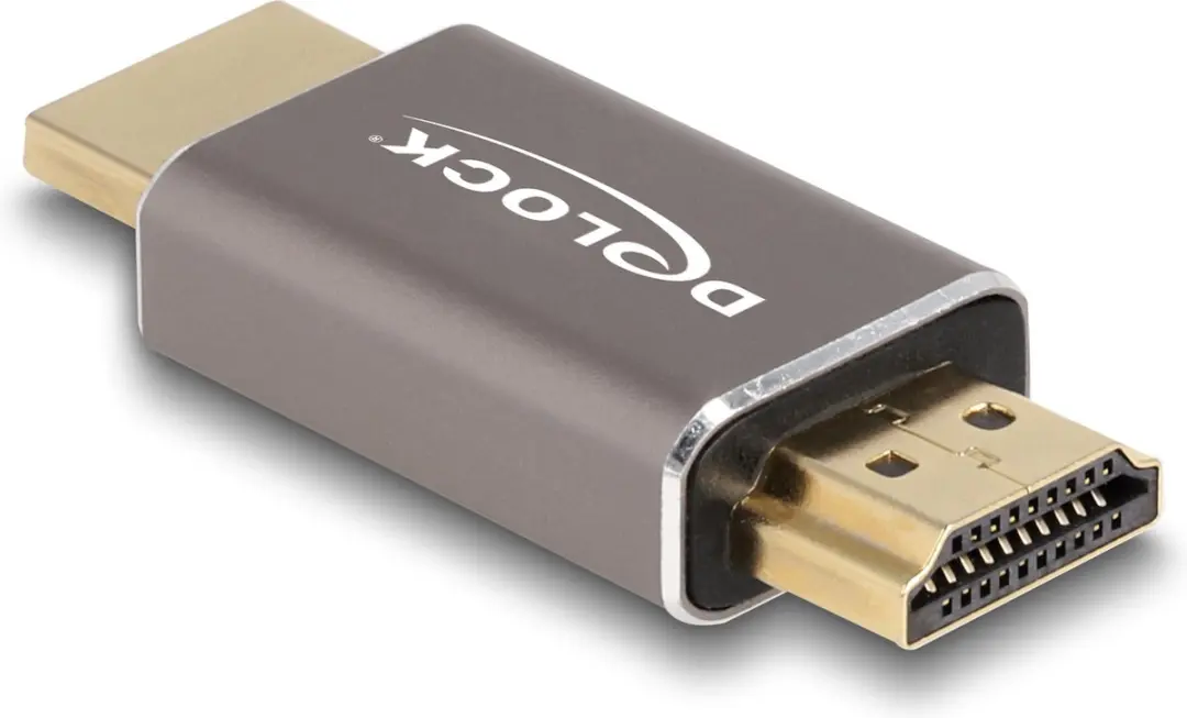 Delock HDMI Adapter M-M 8K 60Hz - Grijs Metaal