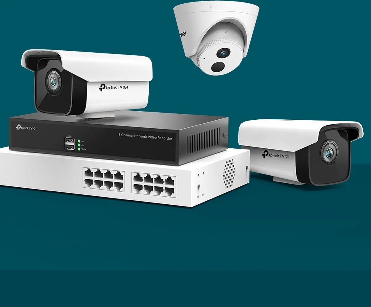 TP-Link VIGI NVR1008H Netwerk Video Recorder - 8 Kanalen - Zwart
