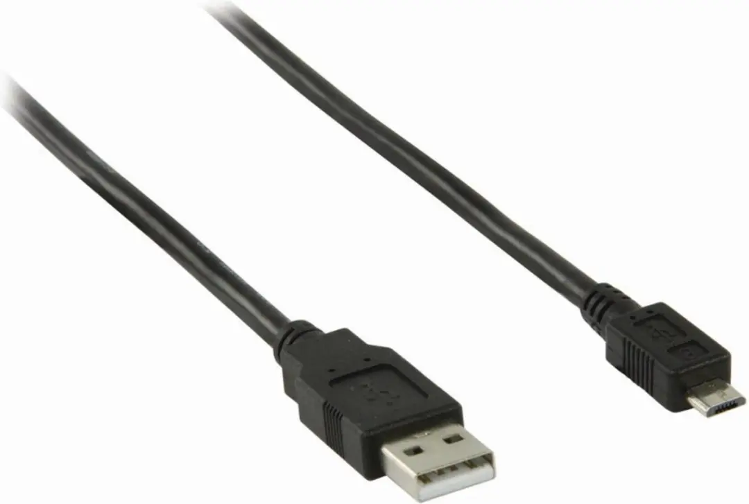 Nedis USB 2.0 A naar Micro-B Kabel 1m - Zwart