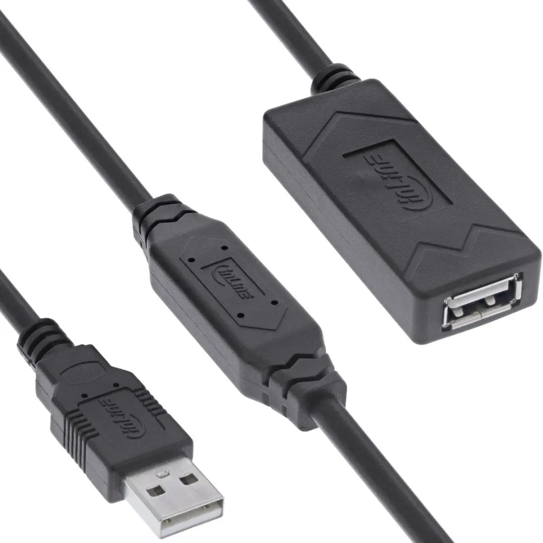 InLine USB-A Verlengkabel 20m