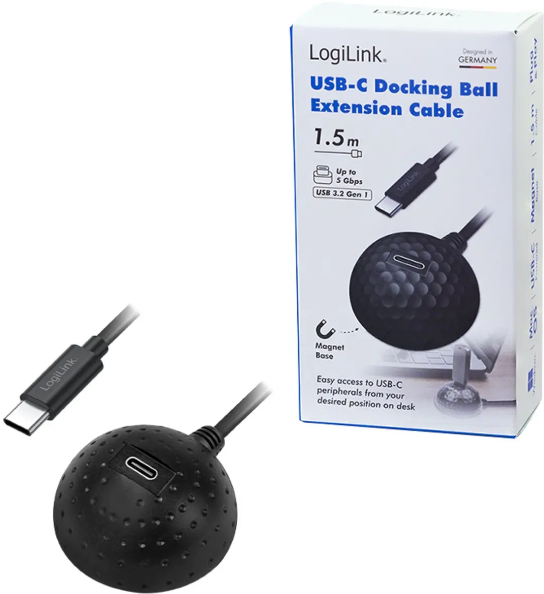 Logilink CU0099 USB-C Kabel 1,5m - 15W - Zwart