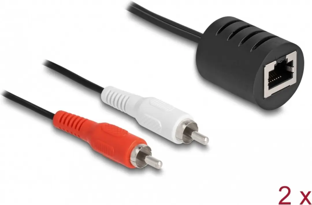 Delock Tulp Stereo Audio over Ethernet Extender Set - 2 Stuks