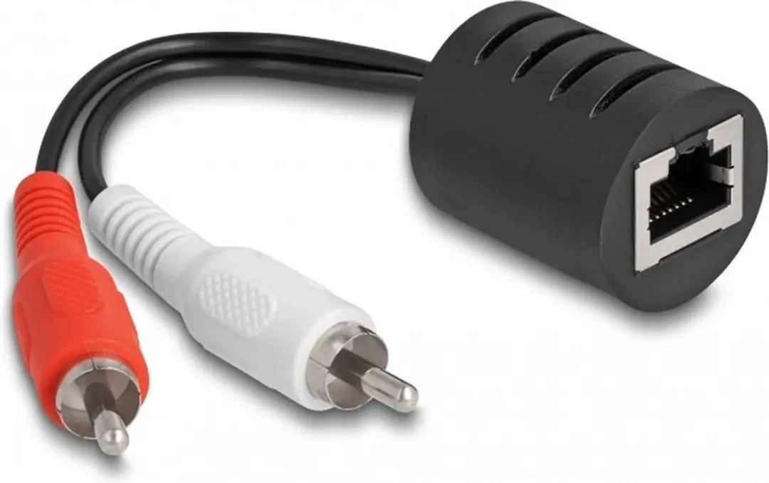 Delock Tulp Stereo Audio over Ethernet Extender Set - 2 Stuks
