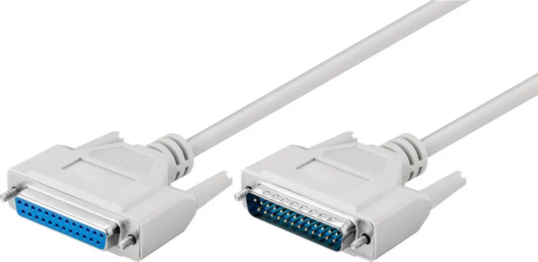 Goobay 50541 DB-25 Seriële Kabel - 1,8m - 10 Stuks