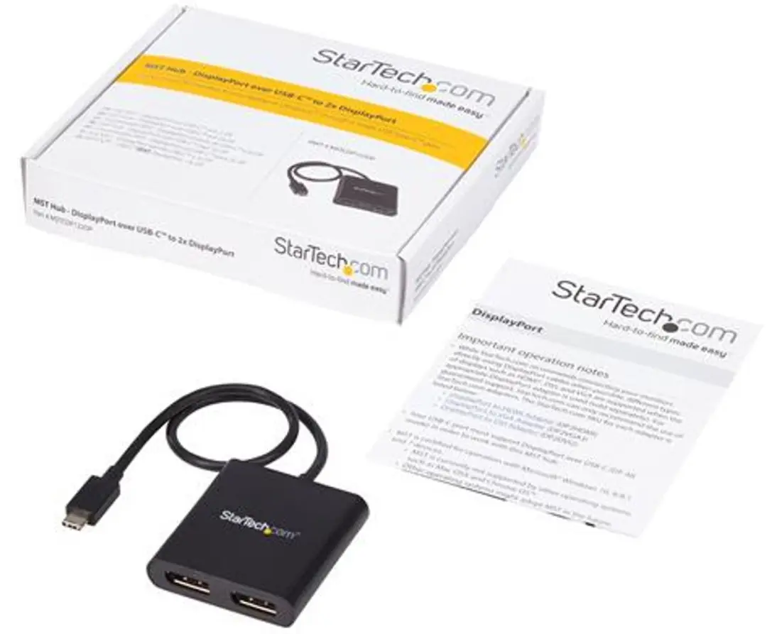 Startech MSTCDP122DP USB-C naar DisplayPort Adapter
