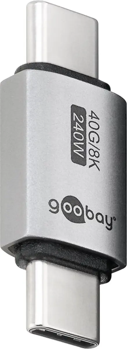 Goobay USB-C Koppelstuk M-M USB4 40Gbps 240W 8K60Hz