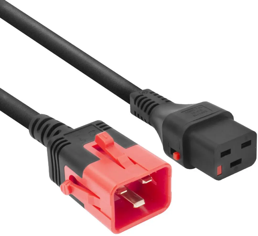 ACT Netsnoer C19/C20 Dual Locking 2m