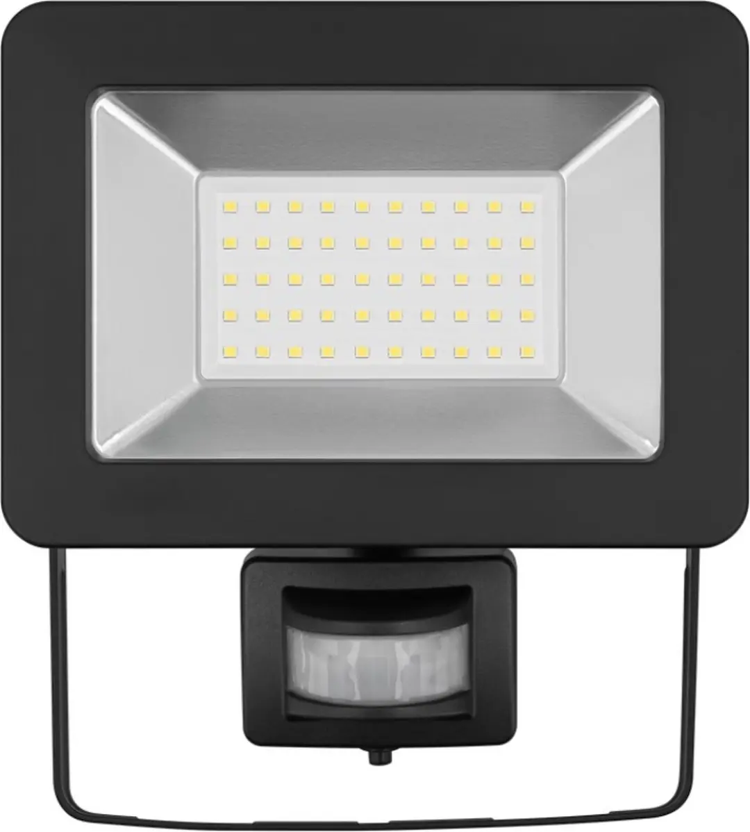Goobay LED-schijnwerper 50W - Bewegingsensor - Zwart