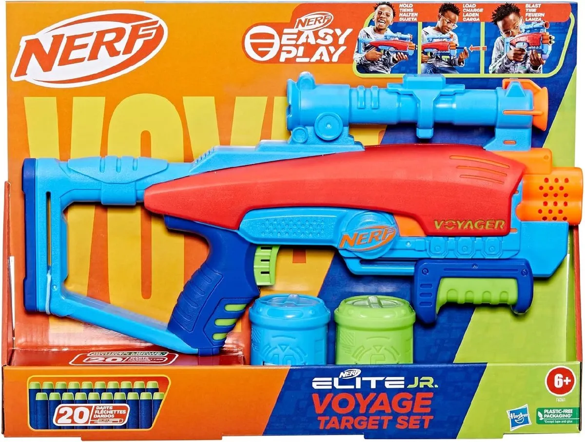 Hasbro Nerf Elite Jr Voyage Target Set F6361 - Blauw - afbeelding 6 van 6