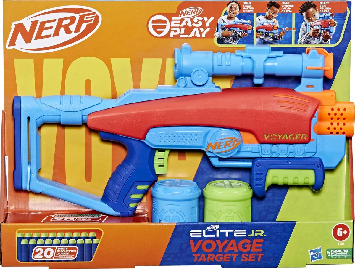Hasbro Nerf Elite Jr Voyage Target Set F6361 - Blauw