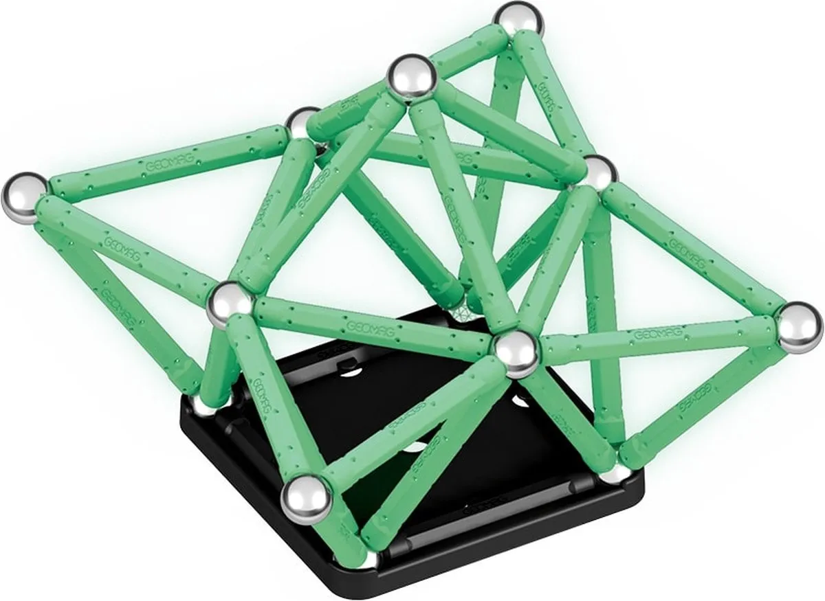 Geomag Glow Set Recycled - 60-delig Multikleur