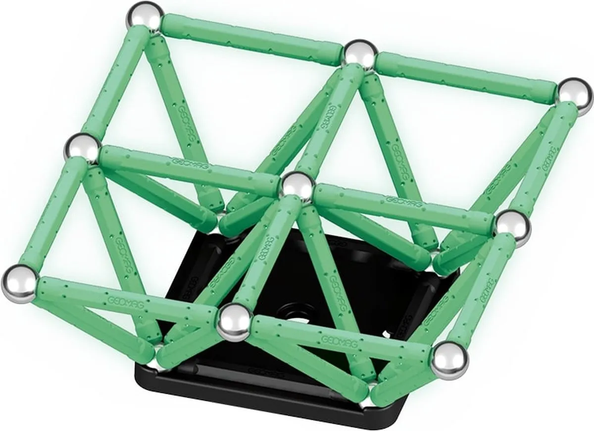 Geomag Glow Set Recycled - 60-delig Multikleur