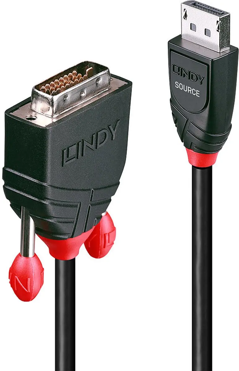 Lindy DisplayPort naar DVI Adapter 41490 - 1m - Zwart