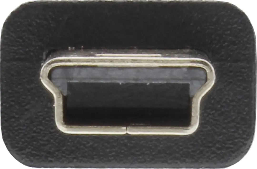 InLine USB 2.0 A naar Mini-B 5-pin Kabel 0,3m - Zwart