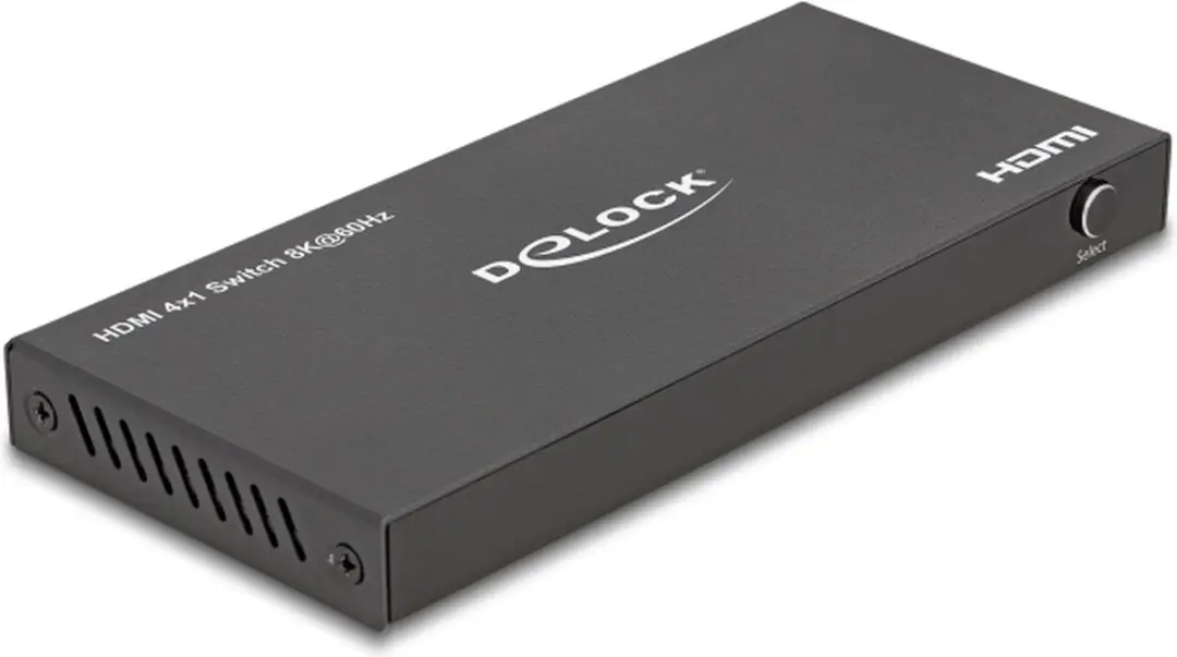 Delock HDMI Switch 4x1 8K60 - Zwart