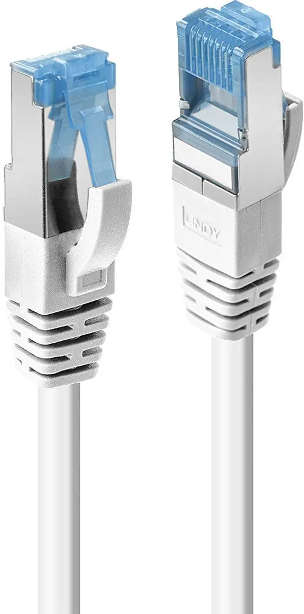 Lindy CAT 6A S/FTP Netwerkkabel 1m Wit
