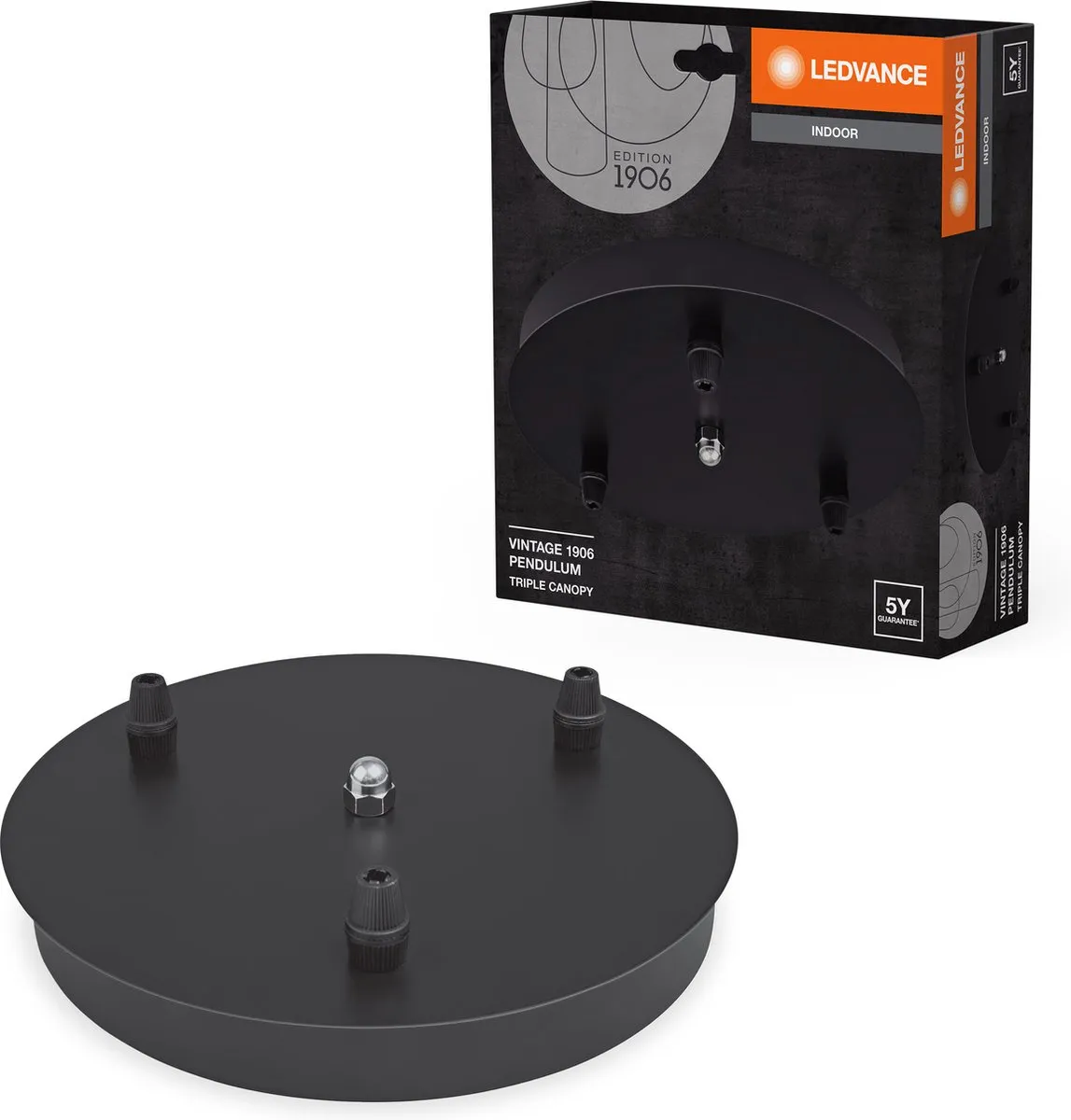 LEDVANCE Vintage 19-6 Pendulum Canopy - 1 Stuk - Zwart