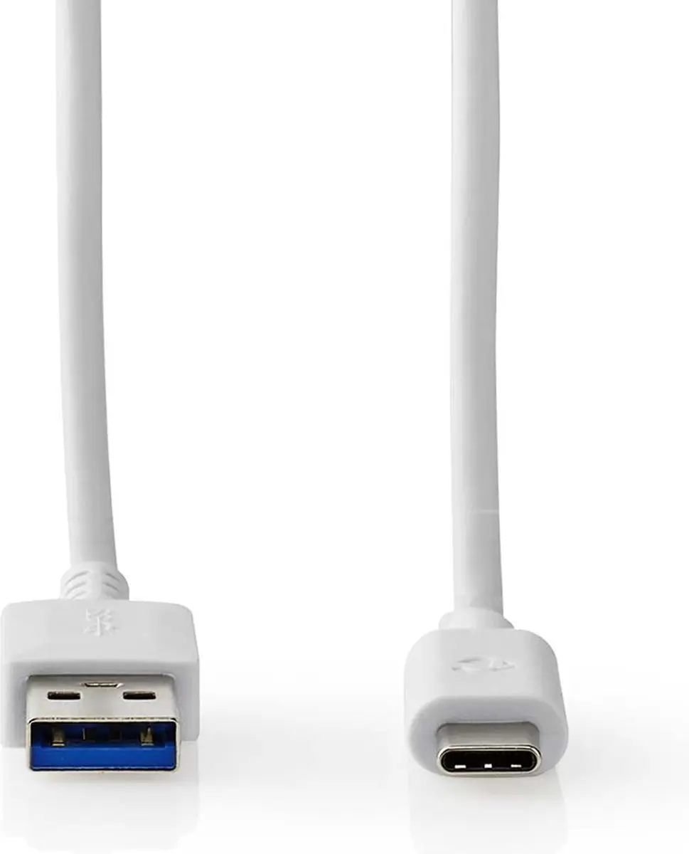 Nedis USB 3.2 Gen 1 A-C Kabel 60W 1m - Wit