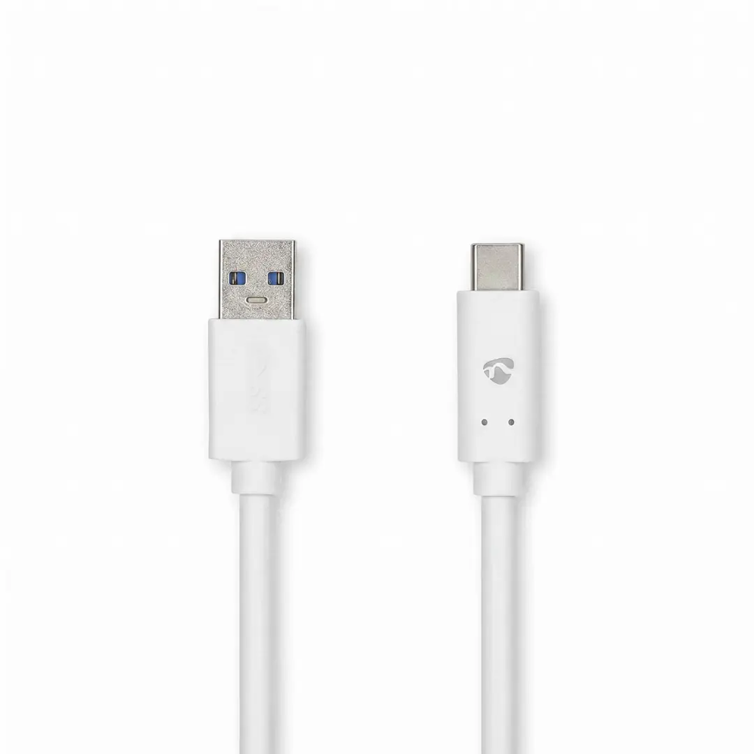 Nedis USB 3.2 Gen 1 A-C Kabel 60W 1m - Wit