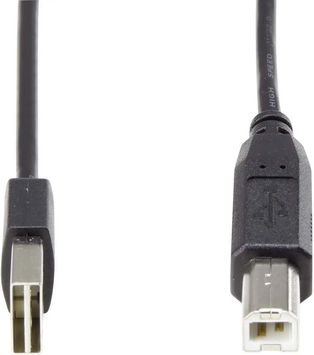 Renkforce RF-4078644 USB-kabel USB-A naar USB-B 1.80m - Zwart