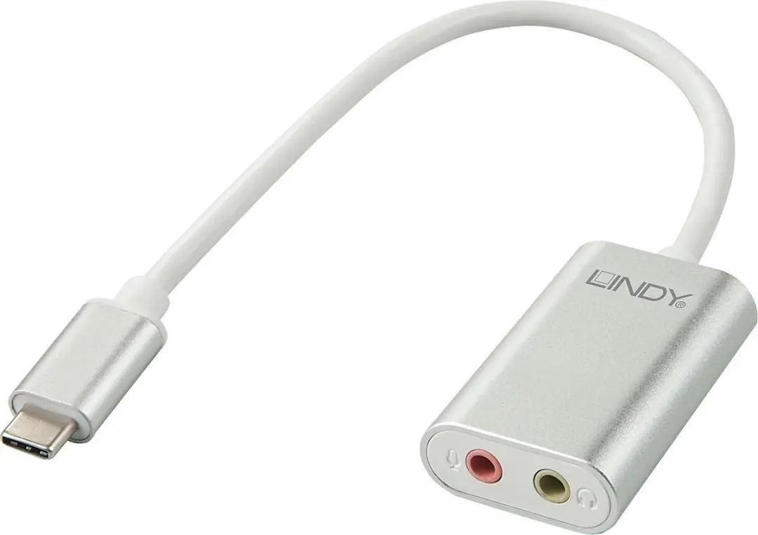 Lindy AV Converter USB-C naar Jackplug