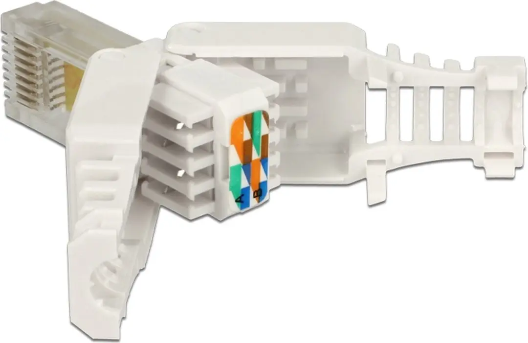 Delock RJ45 Cat.5e UTP Plug - 2 Stuks Wit