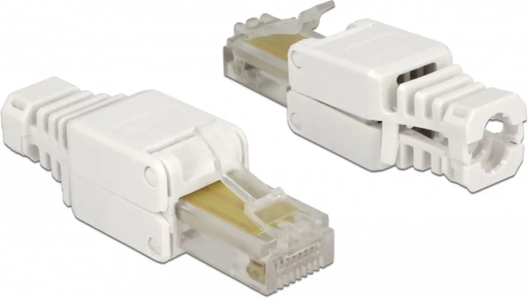 Delock RJ45 Cat.5e UTP Plug - 2 Stuks Wit