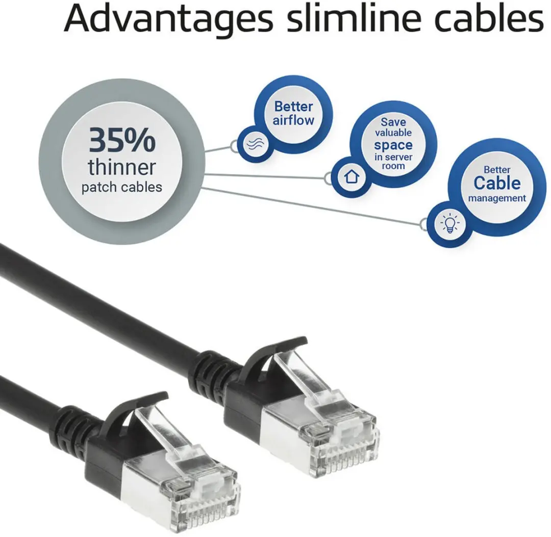 ACT DB7907 CAT6A Patchkabel 7m - Zwart