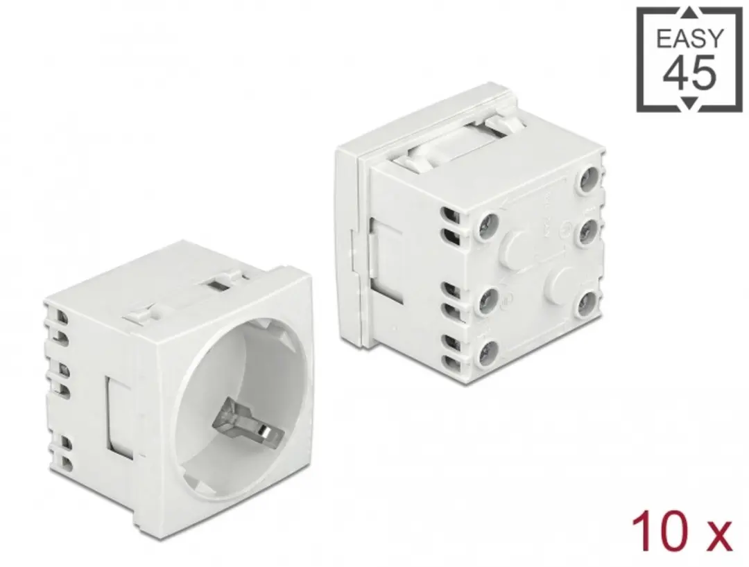 Delock Easy 45° Aardcontact Stopcontact