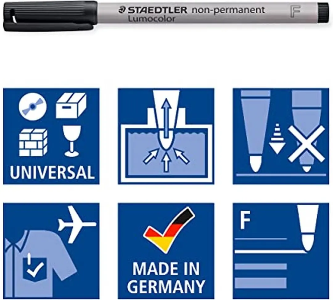 STAEDTLER Lumocolor 316 Non-Permanent Markers - 6 Stuks Assorti