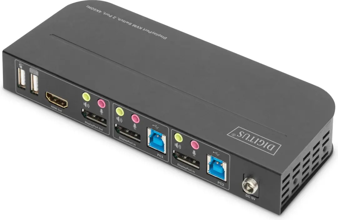 Digitus DS-12850 KVM-switch 2x2 DisplayPort/HDMI - 4K
