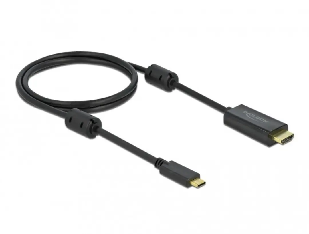 Delock USB-C naar HDMI Kabel 4K 60Hz 1m - Zwart