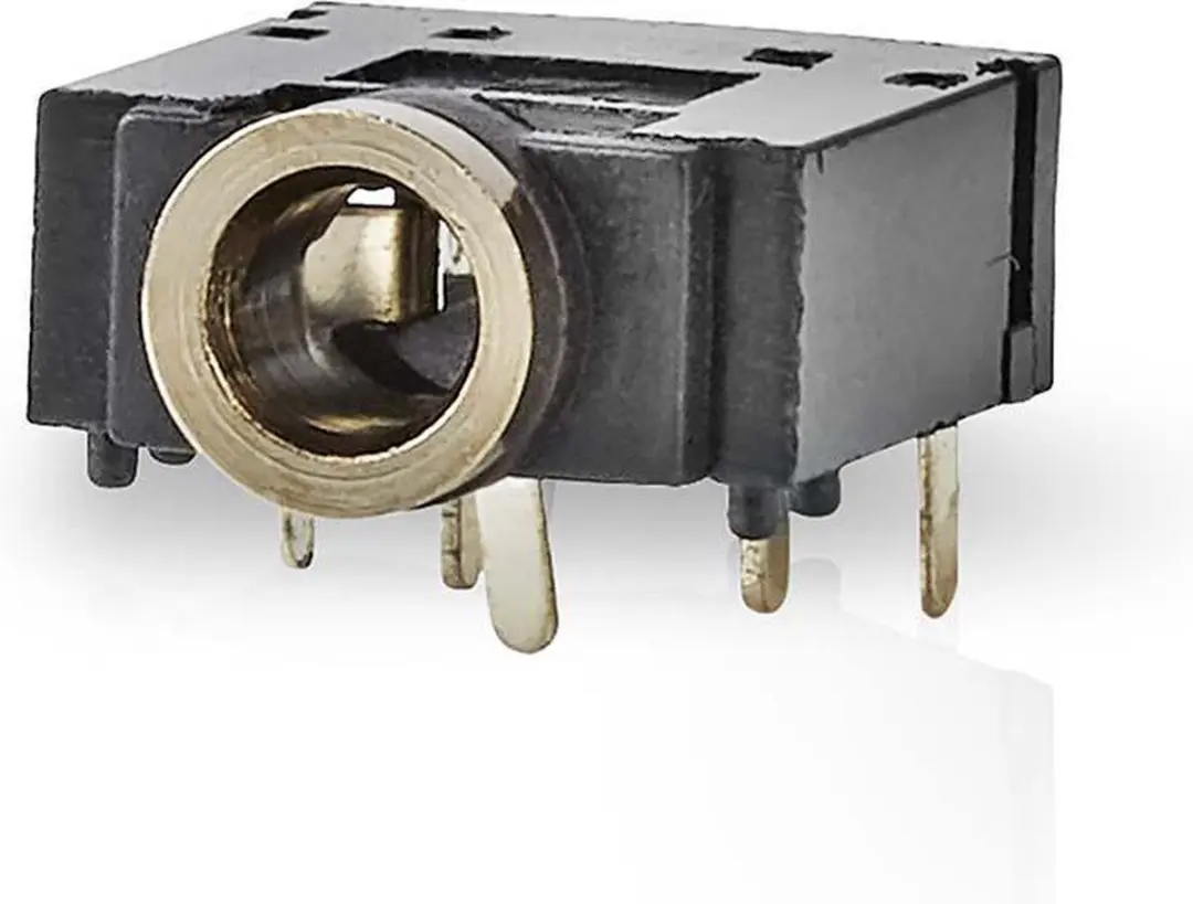 Nedis 3,5mm Audioconnector CAVC22991BK - Gehoekt Vrouwelijk - 25 Stuks
