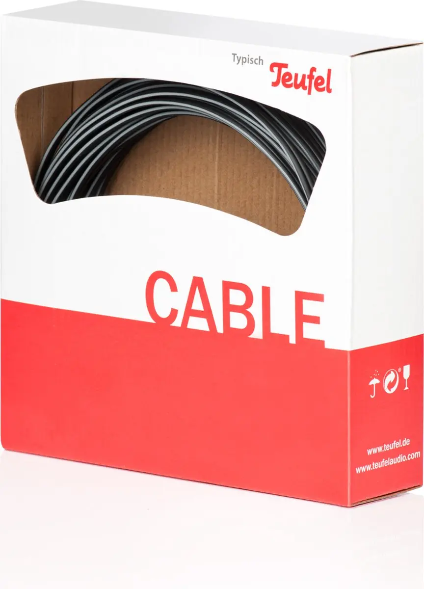 Teufel Luidsprekerkabel 2x1.0mm² 15m - Zwart
