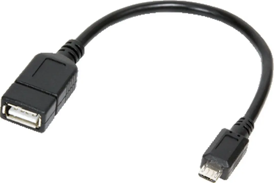 Logilink USB 2.0 A Female naar Micro Male Kabel 0,2m