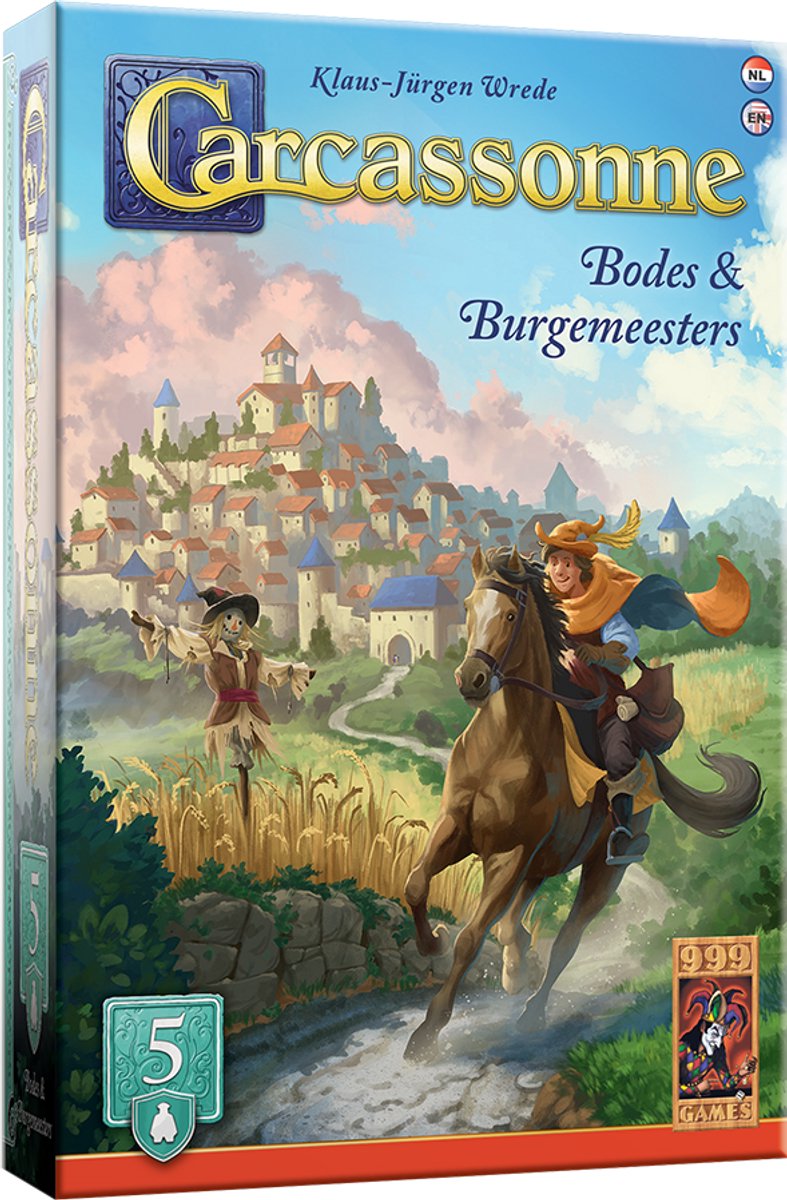 999 Games - Carcassonne: Bodes & Burgemeesters - Uitbreiding 5 - Nieuwe Versie - NL - EN