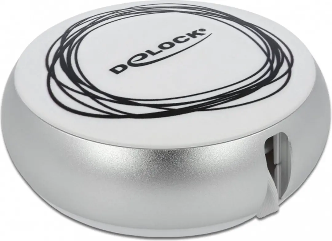 Delock USB 2 Retractable Kabel A naar Micro-B & USB-C - Zilver/Wit