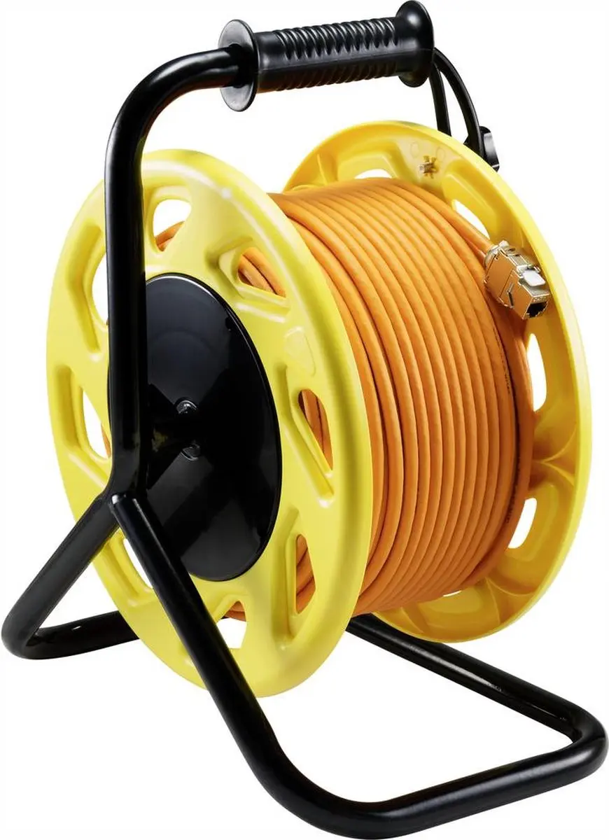 Renkforce CAT 7a Netwerk Kabelhaspel 90m - Oranje